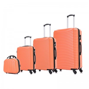 OMASKA 2021 nuovo 4 pezzi set custodia rigida in ABS 021 # spinner a quattro ruote eminente set di valigie trolley