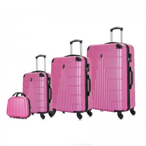 OMASKA 2021 nouveau Design usine en gros 4 pièces 5 pièces ensemble 003 # sac à bagages abs valise de voyage