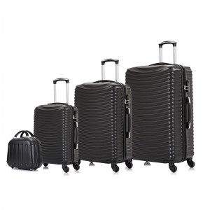 OMASKA 2021 ថ្មី 4pcs set ABS hard case 021# spinner four wheel eminent luggage sets