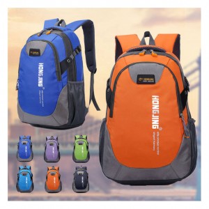 ຂາຍສົ່ງ Waterproof 19 ນິ້ວ Outdoor Travel School Bag Backpack