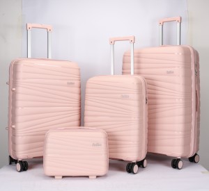 ຂາຍສົ່ງຄູ່ລໍ້ Pp Luggage 4pcs Set 14 20 24 28 Inch