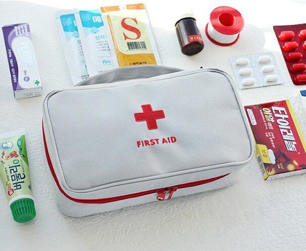 עיצוב מיוחד למזוודות גלגל - קוריאה אופנה נסיעות ערכת עזרה ראשונה ערכת עזרה ראשונה לרפואה סיווג פסולת תיק אחסון גדול - אומסקה