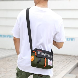 OMASKA กระเป๋าสะพายโรงงานปรับแต่งโลโก้ HS204 ขายส่งคุณภาพดีออกแบบแฟชั่น MEN CROSS BODY MESSENGER BAG