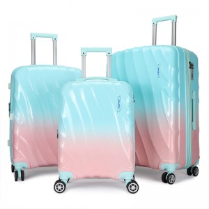 Business Hard Abs Luggage Set Gradient Color Suitcases