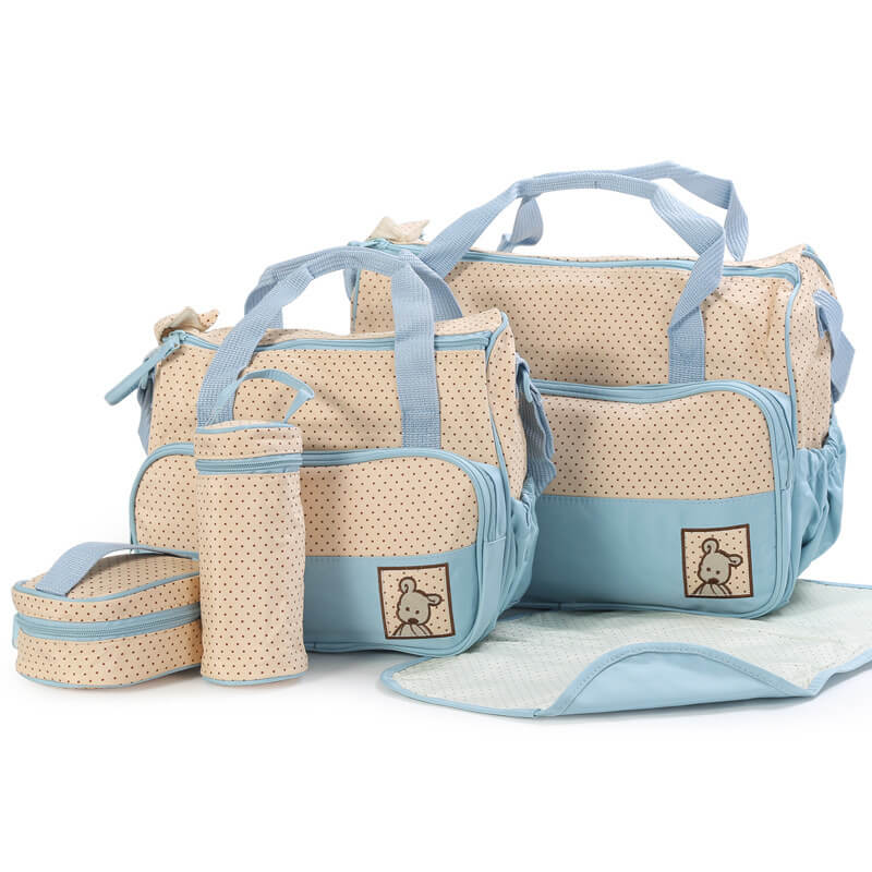 OEM Customized Cabin Size Suitcase - Mummy bag multi-function mother bag flower Yao cloth size five-piece Mummy bag 5 piece set – Omaska