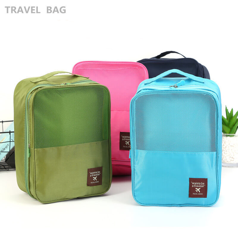 Best Price on Cheap Travel Luggage Bag - New Korean travel storage bag footwear sorting bag storage bag shoe bag 3 shoe position – Omaska