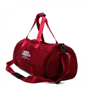 OMASKA 9B47 Wholesale Promotional Men Nylon Custom Logo Fitness Sports Gym Bag Sports Bags With Custom Print