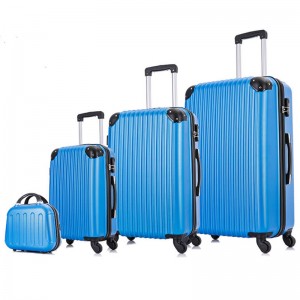 Leading Manufacturer for Carry On Trolley Bag Luggage - OMASKA ABS LUGGAGE MANUFACTURE 012# 4PCS SET CUSTOMIZE LOGO OEM WHOLESALE ABS LUGGAGE – Omaska