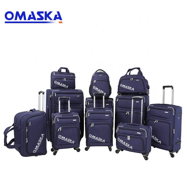 Good Quality Soft Suitcase - OMASKA Amazing 12pcs Travel Removable Wheel Iron Trolley Save Space Night Reflective Luggage – Omaska