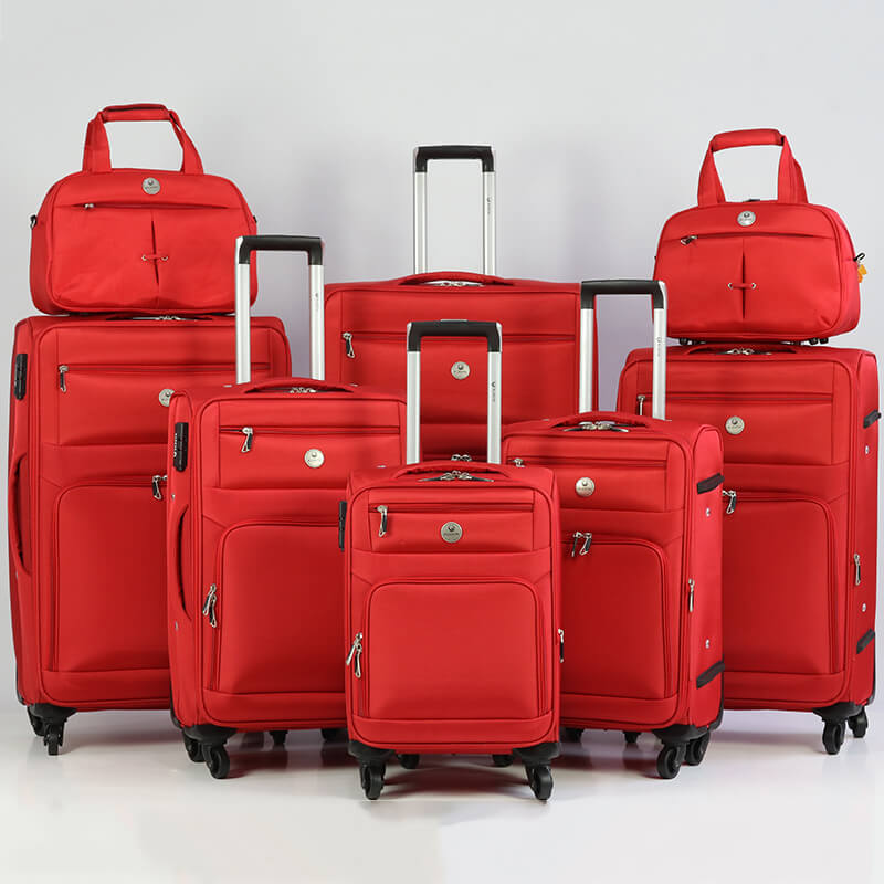 OMASKA FACTORY 6089# 8PCS SET SPINNER WHEEL COMPETITIVE SOFT TROLLEY LUGGAGE (8)