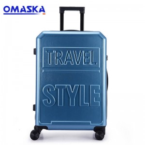 8 Year Exporter Luggage Manufacture - 20 inch 24 inch student men and women ins box luggage trolley case zipper boarding case Luggage Set Factories – Omaska