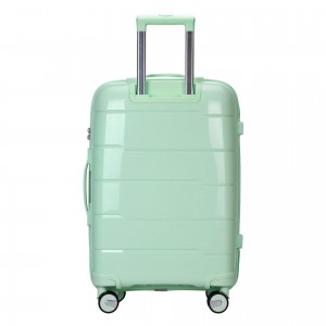 PP LUGGAGE BAIGOU FACTORY 882# 3PCS SET 20 24 28 INCH DOUBLE WHEEL MATCHING COLOR TROLLEY LUGGAGE
