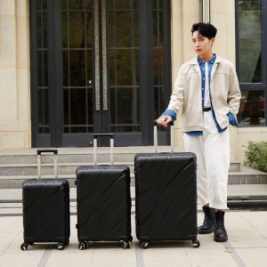 PP LUGGAGE BAIGOU FACTORY COMPETITIVE PRICE DOUBLE WHEEL MATCHING COLOR NICE QUALITY PP SUITCASE