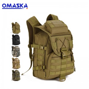 Factory directly School Bags 2018 – 40 liter army fan bag outdoor backpack travel backpack tactical bag mountaineering camouflage military backpack  – Omaska