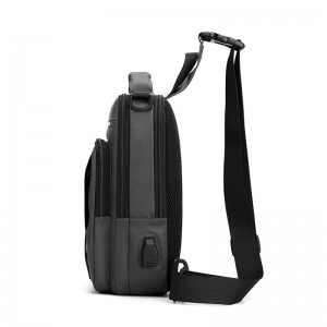 OMASKA FACTORY CUSTOMIZED LOGO OEM ODM HS1100-16 FACTORY WHOLESALE HOT SELLING COMPETITIVE WITH USB CHARGING PORT SLING BAG MEN