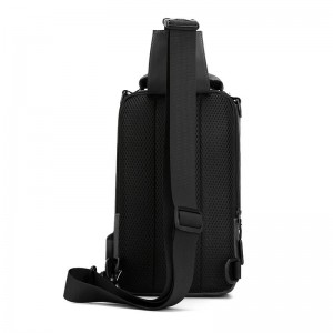 OMASKA FACTORY CUSTOMIZED LOGO OEM ODM HS1100-16 FACTORY WHOLESALE HOT SELLING COMPETITIVE WITH USB CHARGING PORT SLING BAG MEN