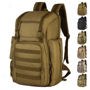 Mochila de 40 litros, mochila táctica para exteriores, bolsa de montañismo, bolsa de camuflaje para ordenador con mochila militar para almacén de zapatos
