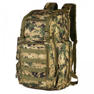 Mochila tática de 40 litros, bolsa para montanhismo, bolsa camuflada para computador com sapato, mochila militar