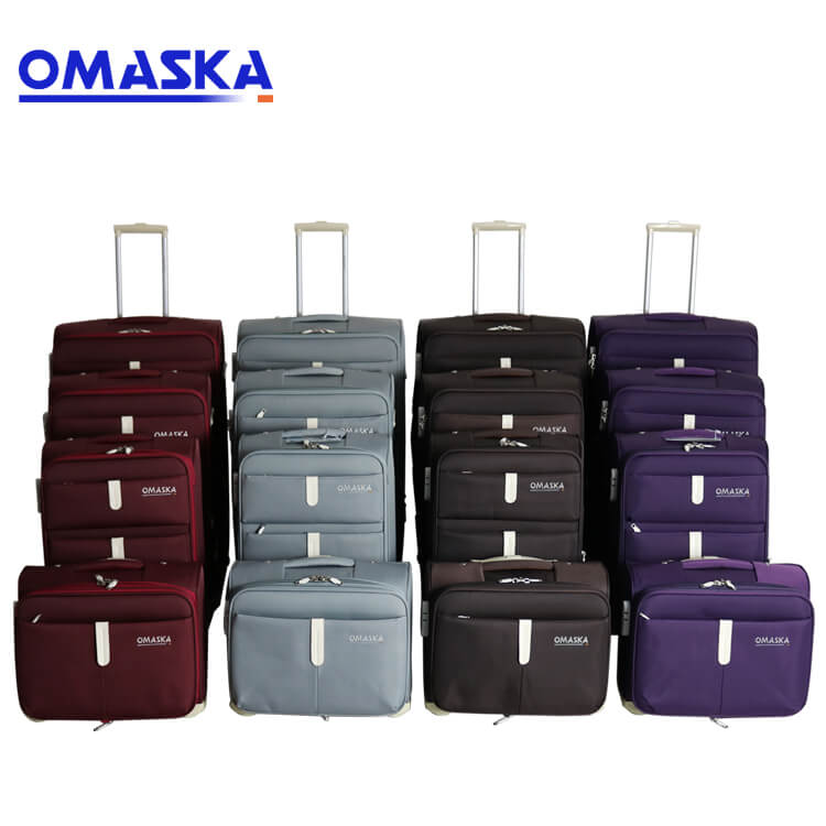 China Cheap price Travel Business Trolley Luggage - 4pcs set 13″ 20″24″28″ luggage factory personalize logo wholesale hot selling custom made luggage – Omaska