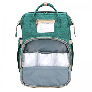 กระเป๋าผ้าอ้อม กระเป๋าคุณแม่ กระเป๋าเป้สะพายหลัง Convertible Travel Baby Bag กระเป๋าเป้สะพายหลังผ้าอ้อมสำหรับเตียงเด็ก