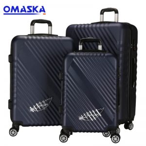 Bezpłatna próbka lekkiej walizki podróżnej - marka OMASKA Zestaw 3 sztuk 20 ″ 24 ″ 28 ″ hurtownia, gorąca sprzedaż, konkurencyjny bagaż podróżny Abs – Omaska