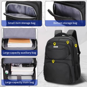 Málaí Scoile Backpack Lógó Daily Custom Lógó Uiscedhíonach mochila escolar níolón Oxford Unisex Laptop Backpack