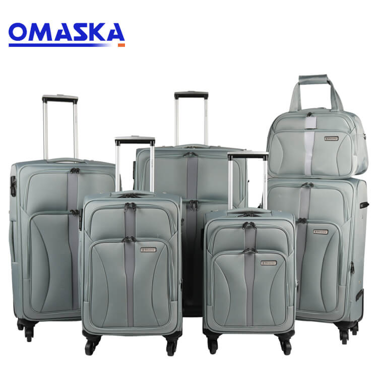 OEM/ODM China Suitcase Wheel - 6pcs set suitcase soft nylon factory oem customize logo wholesale luggage trolley bags soft suitcase – Omaska