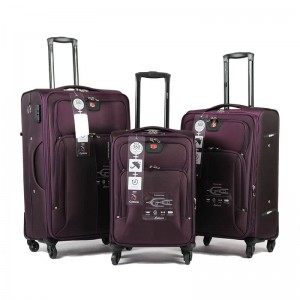 OMASKA Koffergepäck 2020 neues 3-teiliges Set Spinner-Kofferset aus weichem Nylon