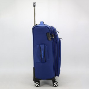 Komplet 3 copë personalizon logon najloni TSA rrota rrotulluese me bravë alumini karrocë bagazhi çanta karroce udhëtimi