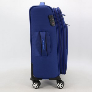 Set de 3 bucăți personalizare logo nailon TSA blocare roată spinner cărucior din aluminiu cărucior de bagaje genți de călătorie
