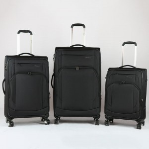 3 ks sada přizpůsobit logo nylon TSA zámek otáčecí kolo hliníkové vozíky zavazadla taška na vozík cestovní