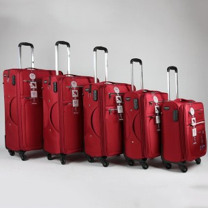 OMASKA 5PCS seta lebili le ntšitsoeng bonolo wholesale Travel Luggage