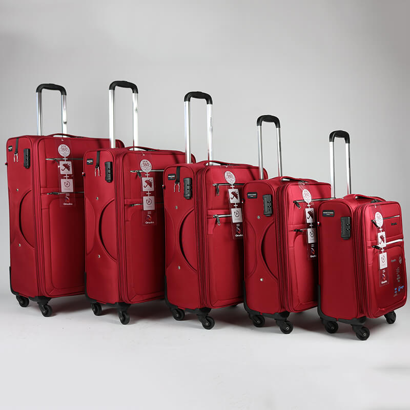 Pu Leather 6 PCS ensemble de bagages valise à roulettes valise de