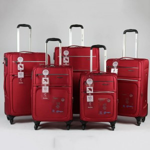 OMASKA Set de 5 unidades de equipaxe de viaxe por xunto con rodas extraíbles