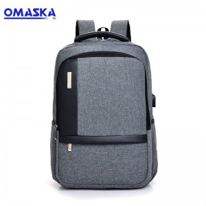 Hot New Products  Usb Backpack  - 2020 Canton Fair Waterproof Nylon usb charging 17inch laptop backpack with Reflective Strip – Omaska