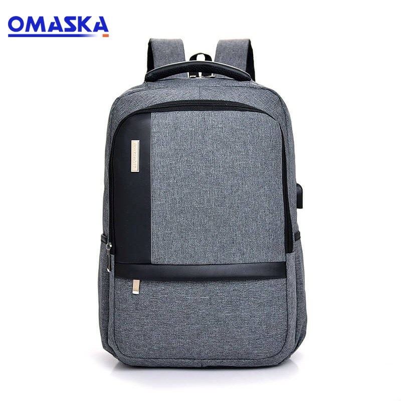 Discount Price Rolling Suitcase - 2020 Canton Fair Waterproof Nylon usb charging 17inch laptop backpack with Reflective Strip – Omaska