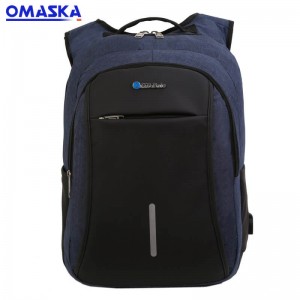 Best Price on   Bag School Backpack  - Canton Fair OMASKA OEM ODM  business waterproof  men usb port oxford school backpack  – Omaska