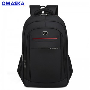 Factory directly School Bags 2018 – 2020 Online Canton Fair OMASKA waterproof business oxford black school leisure laptop backpacks – Omaska