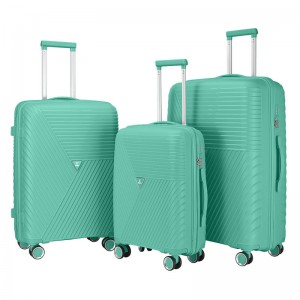 PP Trolley Bags 4 Wheels 20 24 28 Inch Travel Suitcase Case 3 Piece Set PP Luggage Sets