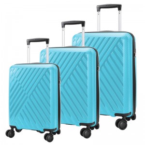 PP luggage Men Travelling 3 PCS Set 20 24 28 Inch Custom Trolley Bags