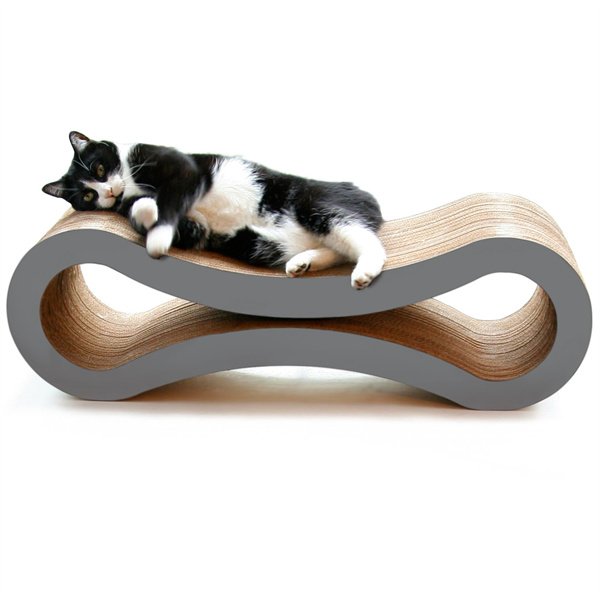 Lounge pentru zgârietori de pisici din carton ondulat reciclat la comandă cu ridicata