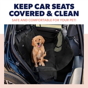 Funda de asiento de coche impermeable para perros y hamacas a prueba de arañazos para coches y todoterrenos