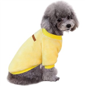 Трговија на големо со џемпер за кутре Мека задебелување Зимска кошула за миленичиња Кучешка облека