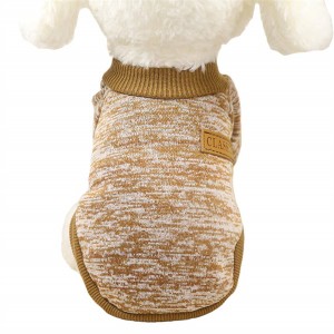 Didmeninė prekyba šuniukų megztiniais Minkšti storėjantys žieminiai naminių gyvūnėlių marškinėliai šunų drabužiai