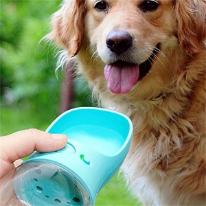 Nagykereskedelmi szivárgásbiztos hordozható kiskutya vízadagoló kutya kulacs