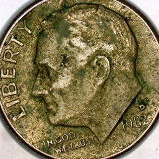 Stereo Microscopy - coin