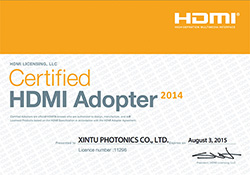 Tucsen Photonics Co.,Ltd.–A Certified HDMI Adopter