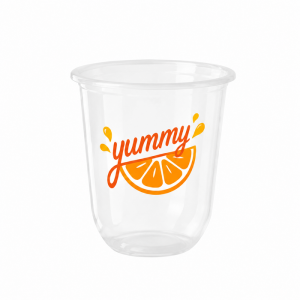 Crystal Clear rPET U Cups Custom Printed Cold Drink Packaging Eco-Friendly Wholesale Supplier | Tuobo
