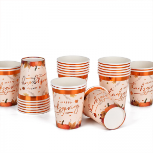 Holiday Paper Coffee Cups Custom Printed Thanksgiving Christmas New Year Cups | Tuobo