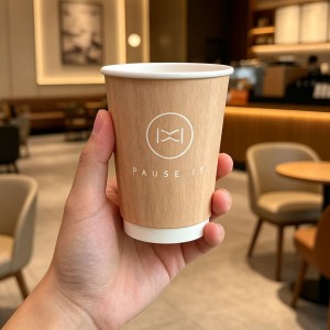 Brown Kraft Paper Hot Cups Custom Printed for Coffee Shops Eco-Friendly Wholesale Supplier | Tuobo